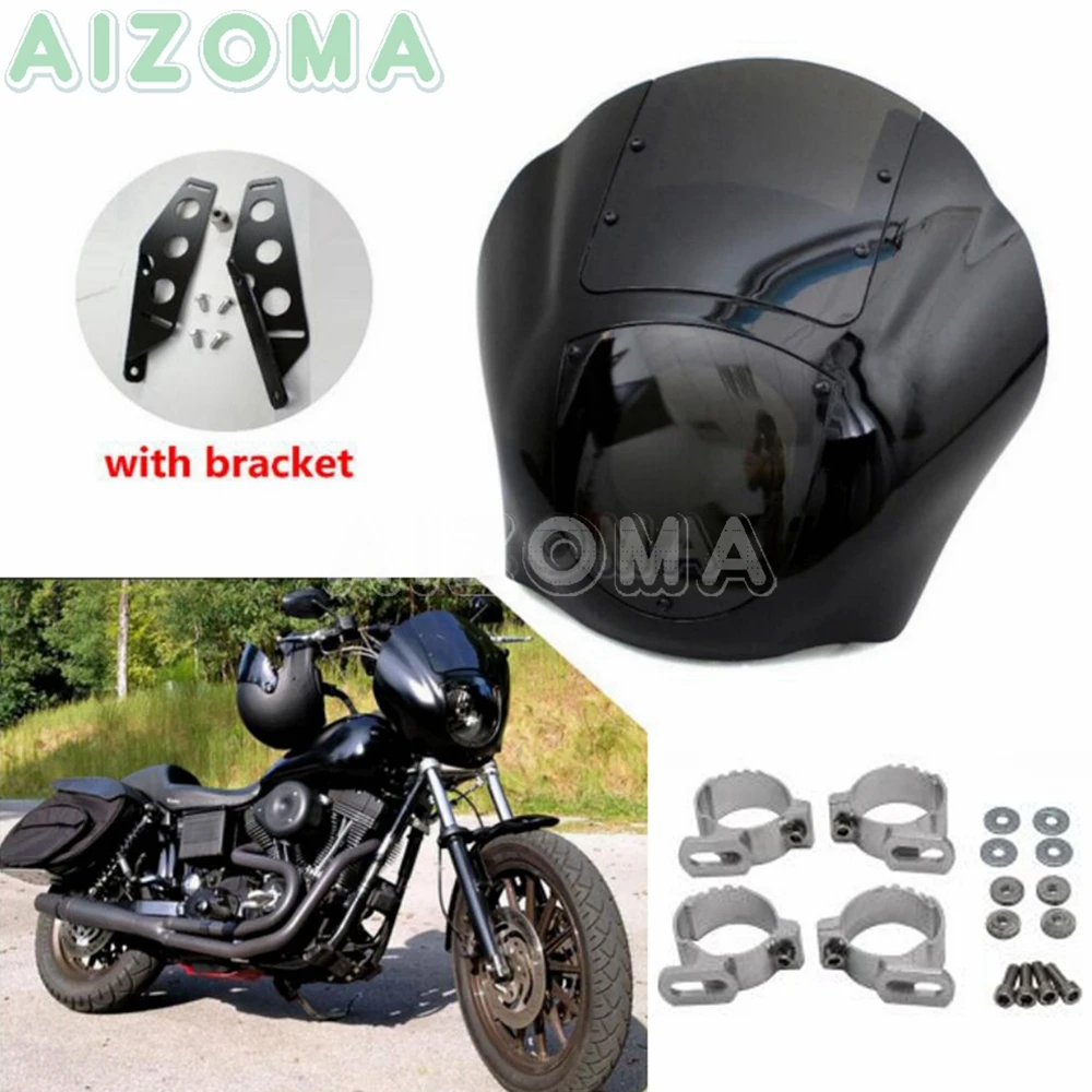 Мотоциклетный обтекатель для передних и задних фар Harley Dyna Super Wide Glide модель 1986 2017