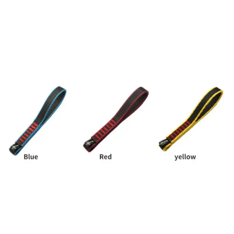 

2019 Outdoor Rock Climbing Belt Flat Short Lightweight Quick-Release Safety Protective Connector Strap Lightweight Durable Nylon