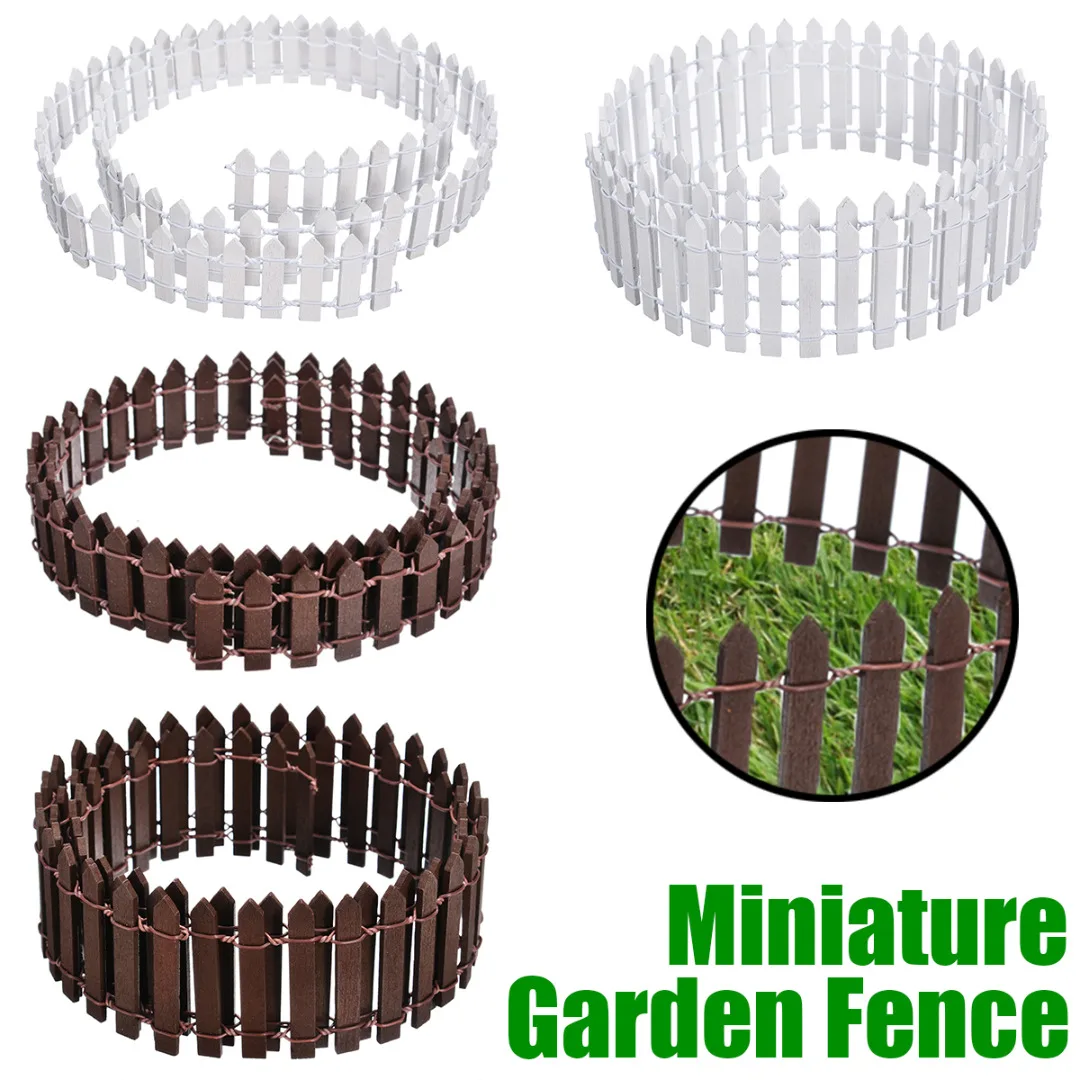 Миниатюрное деревянное украшение забора искусственное для кукольного домика