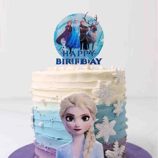 1 pz/lotto Frozen Elsa principessa tema torta Cupcake Toppers