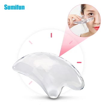 

1Pcs Face Body Scraper Transparent scraper Back Foot Guash Scratch Massage Natural Rose Health Care Scraping Board Massage Stone