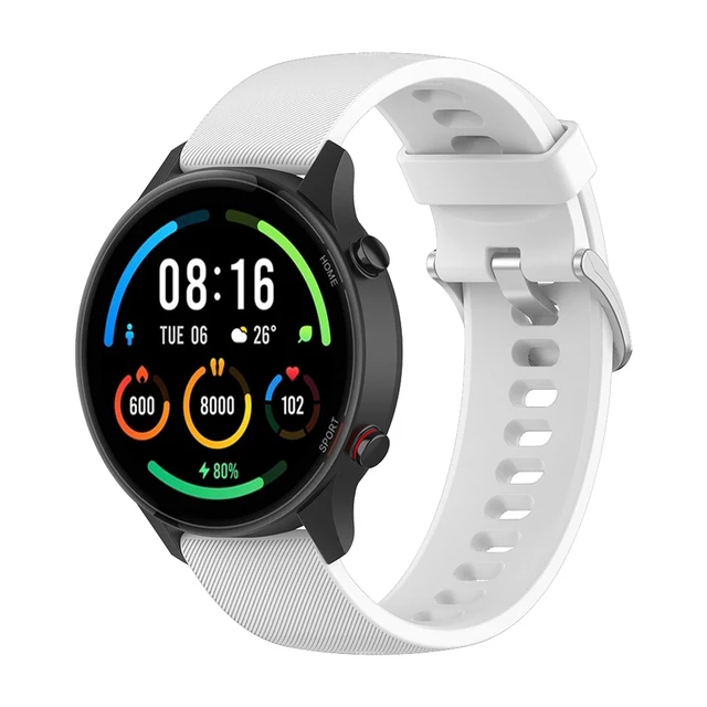 22mm Offical Silicone Replace Straps for Xiaomi Mi Watch Color Sports Edition band for Mi Watch Color Bracelet Watchbands Correa white