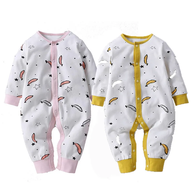 

Newborn Long Sleeve Baby Rompers Set Kid Jumpsuit Girls Girl Infant Cartoon Romper Roupa Toddler Climbing Clothes High Quality