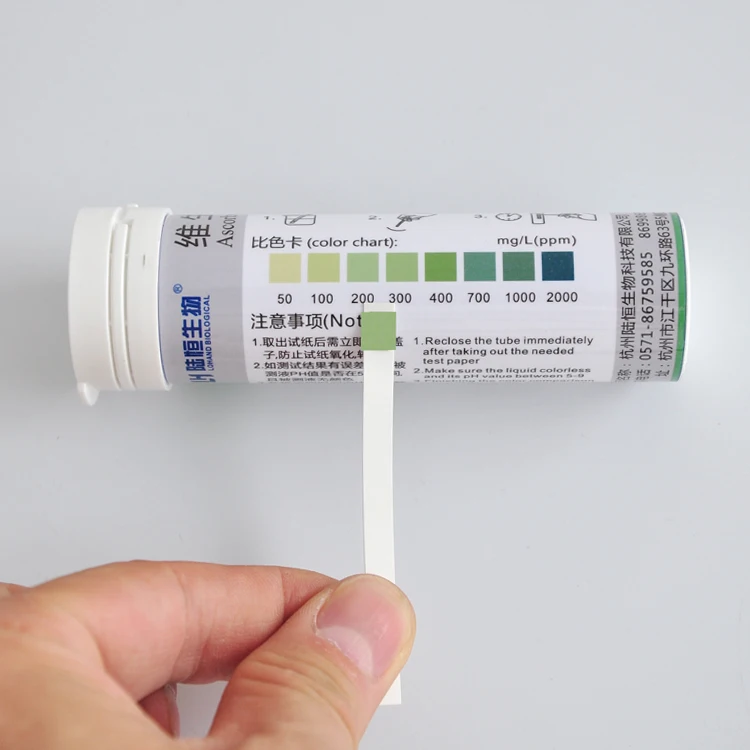 Test strips of vitamin C test paper for ascorbic acid rapid
