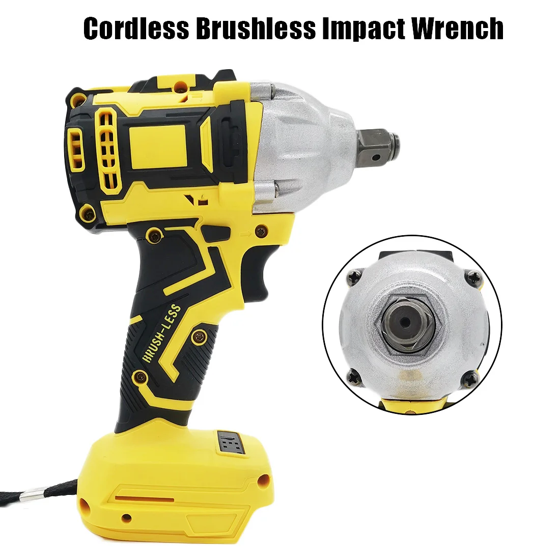 

320NM 1/2in Brushless Electric Wrench 18-21V Impact Wrench Body Hand Drill Installation Power Tools Cordless Without Battery