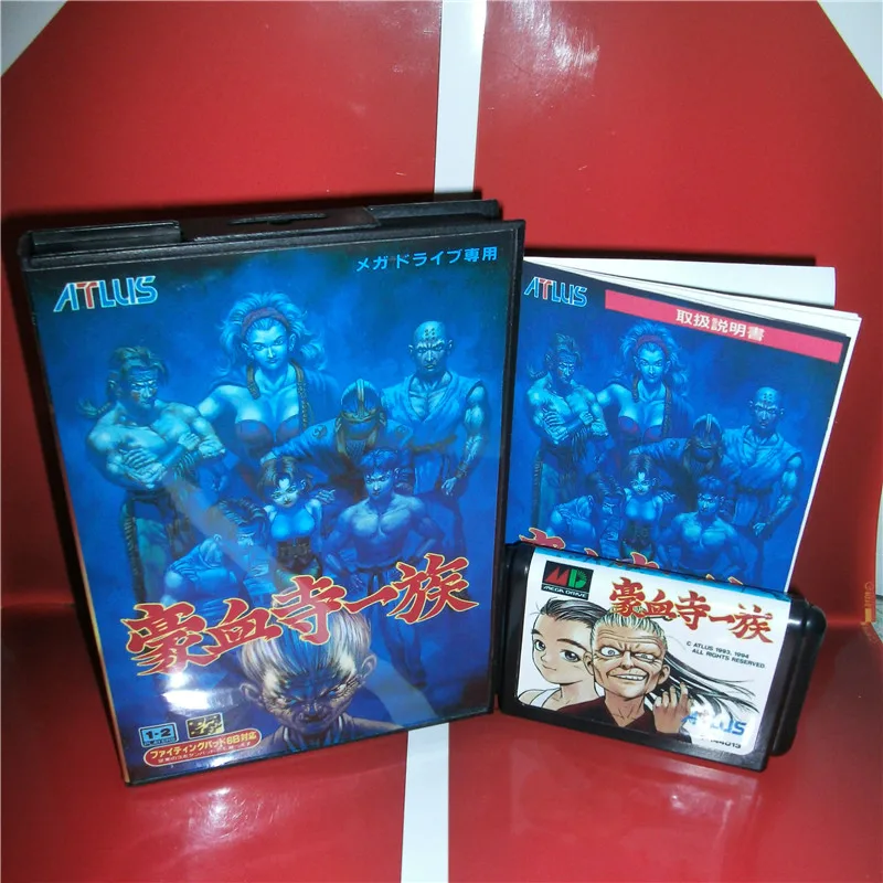 Gouketsuji Ichizoku Power Instinct японская крышка с коробкой и руководством для MD MegaDrive Genesis