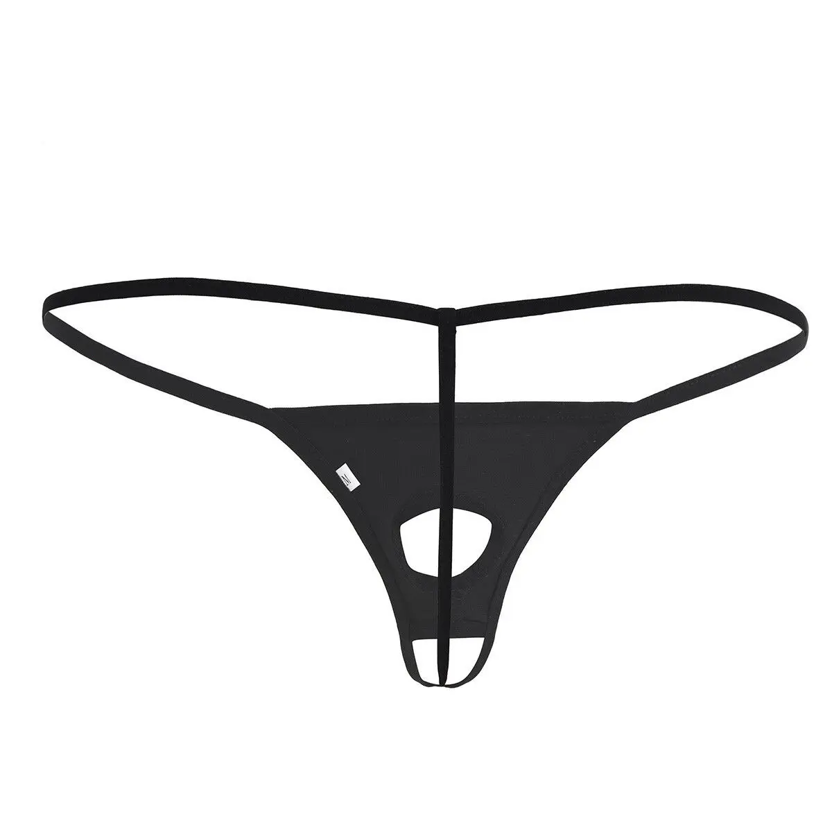 Sexy Mens Shiny Leather Micro G-string Jockstrap Open Butt Penis Hole Thong Underwear Lingerie string thongs