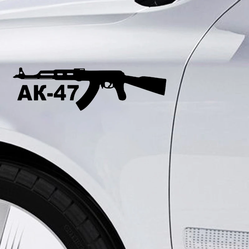 CS31135# Die-Cut Vinyl Decal АК-47 Car Sticker Waterproof Auto