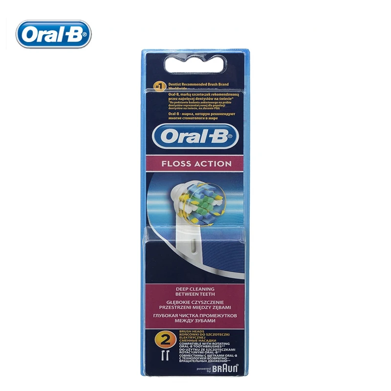 Oral-B Sostituzione Filo Interdentale Azione Testine Spazzolino Elettrico Pulizia Profonda Orale-B Rotazione Ricaricabile Testina Spazzolino Elettrico