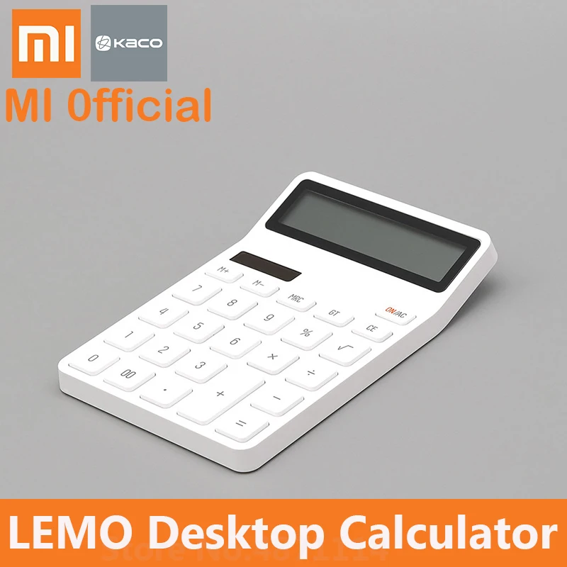 

Xiaomi LEMO Desktop Calculator Photoelectric Dual Dive 12 Number Display Function Calculation Tool for Student