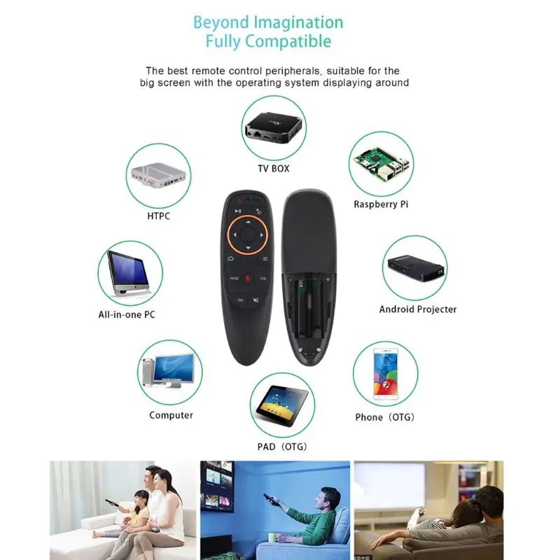 G10 G10 2,4G голосовой пульт дистанционного управления воздушная мышь Fly mouse ИК функция обучения 6 осевой гироскоп Google голосовой помощник для Android Box tv