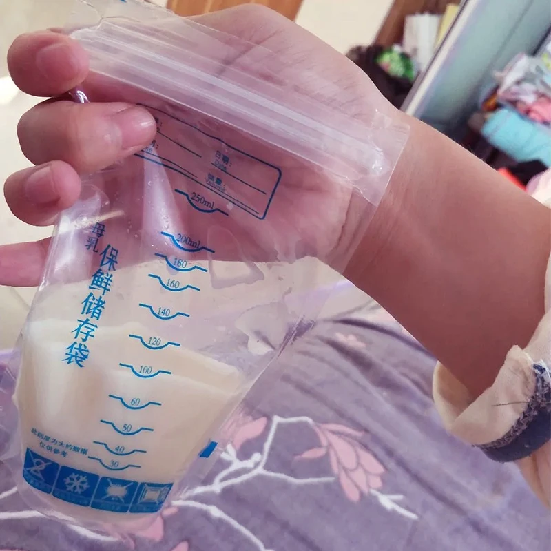 Breast Milk Storage Freezer Bag Disposable Labels Safe Baby Food Storage Feeding Baby Food 30pcs baby food storage containers breastmilk storage bags