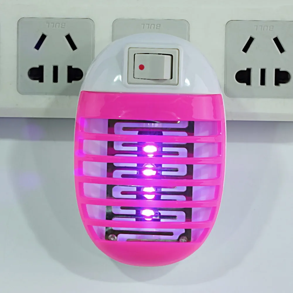 110-220V Mini LED Socket Mosquito Fly Bug Insect Trap Night Lamp Killer Zapper Electric Mosquito Killer Lamp Mosquito Repellent