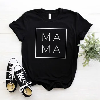 

T shirt Gift For Lady Yong Girl Top Tee 6 Color Drop Ship Mama Square Women tshirt Cotton Casual Funny S-807