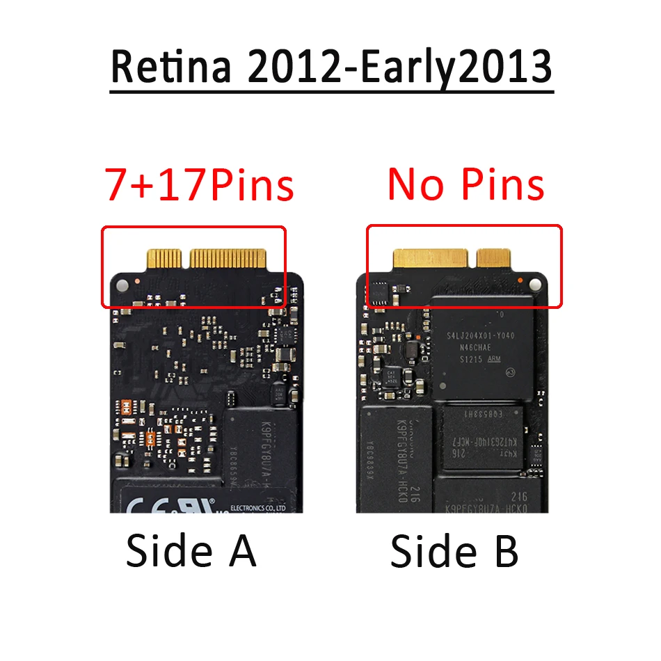 MacBookアクセサリー MACBOOK Pro 2012 A1398 SSD Amazon.com: GODSHARK 7+17 pin mSATA to A1398 A1425 (2012
