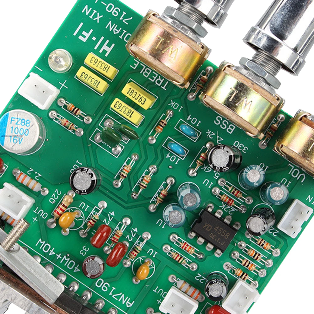 Tenghong TDA7190 Hifi усилитель звука плата 20 Вт+ 20 Вт 2,0 канальный аудио усилитель мощности DC12V стерео усилитель для динамиков предусилитель