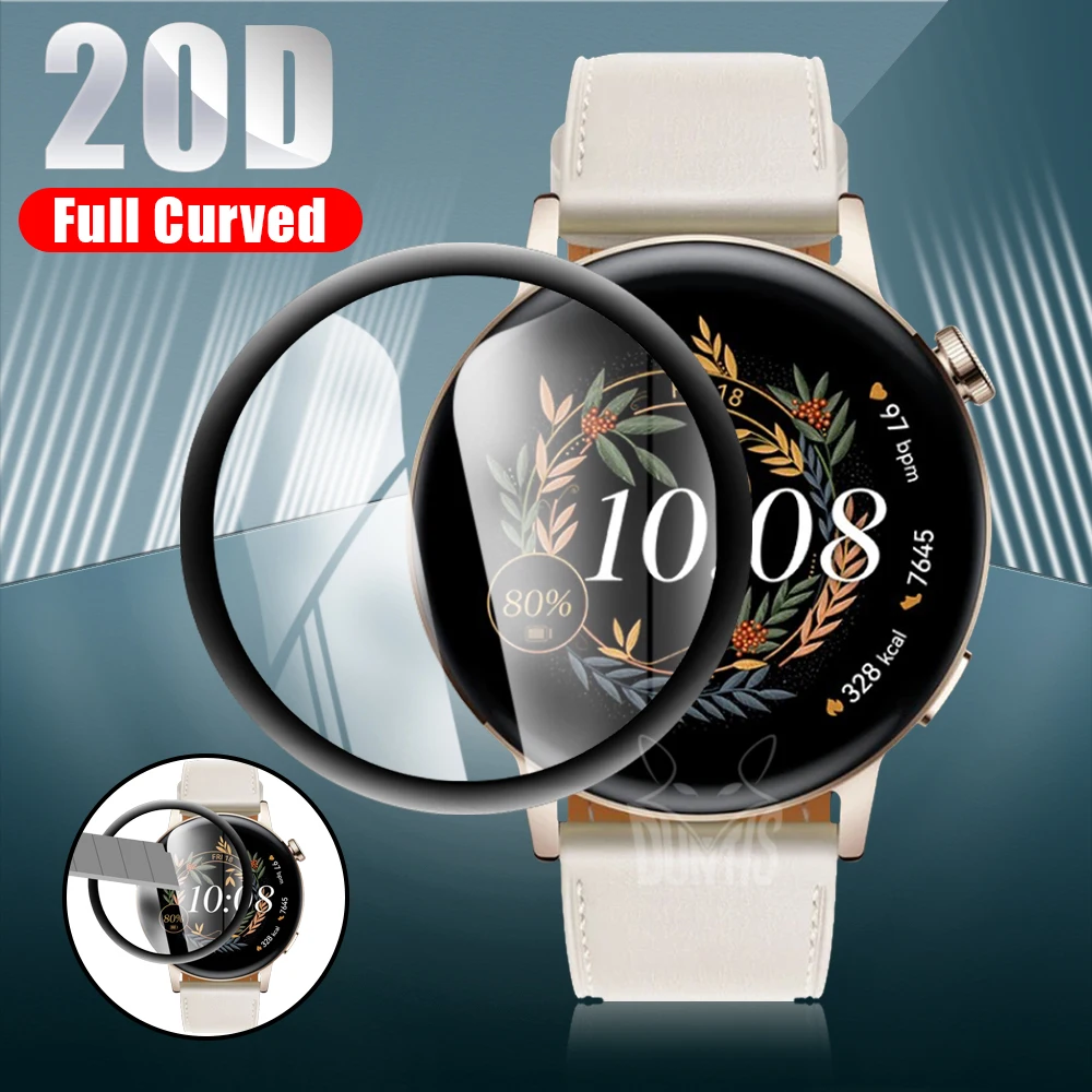 20D Screen Protector for Huawei Watch GT3 GT2 42mm 46mm Anti-scratch Film for Huawei Watch GT 3 2 Protective Film Accessories tempered glass film screen protector for samsung galaxy watch 4 classic 42mm 46mm anti scratch film smart watch accessories