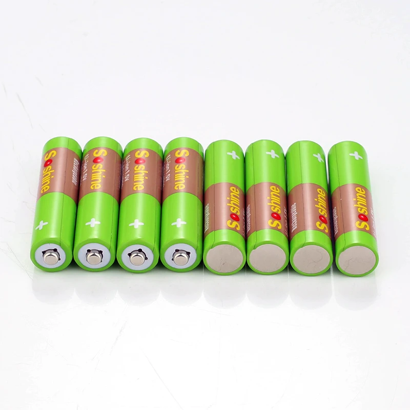 Soshine AAA/HR03 литий-ионная аккумуляторная батарея 1,5 V 600 mWh