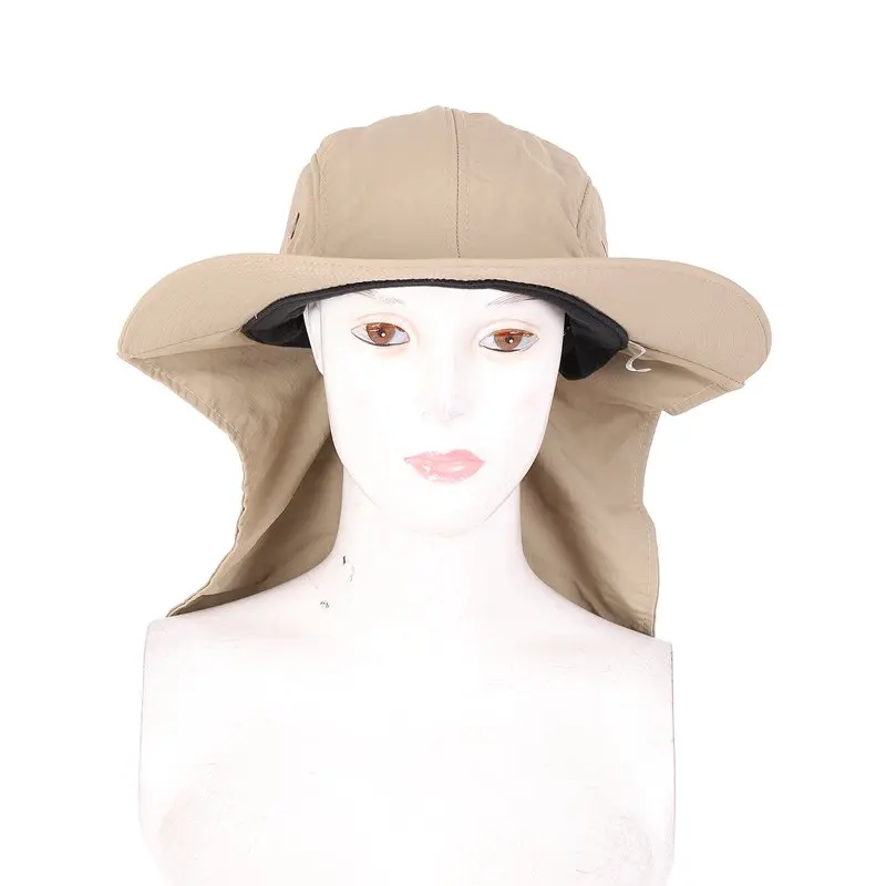 Открытый Рыбалка Пешие прогулки Boonie Snap Hat козырек уха шеи крышка Солнцезащитный щиток