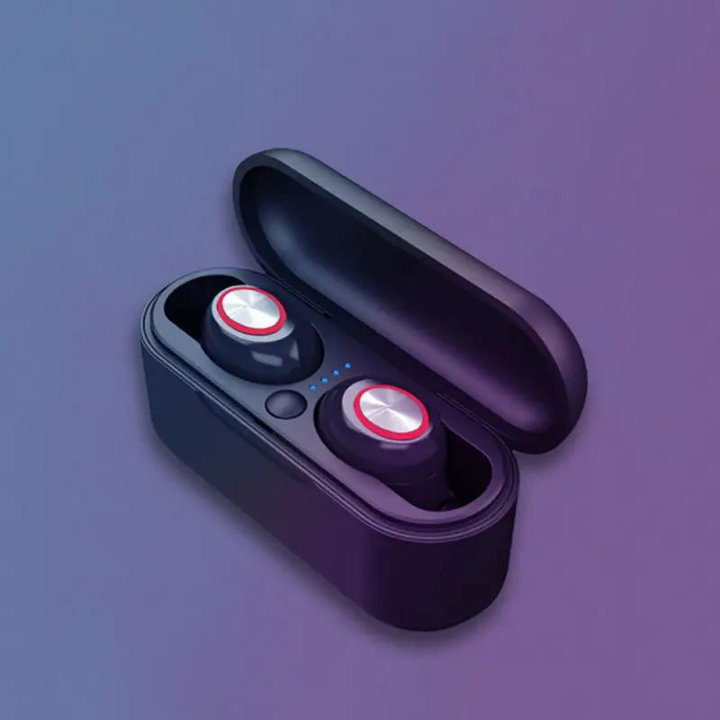 Эргономичный дизайн Bluetooth 5,0 беспроводные наушники стерео звук в ухо с микрофоном зарядный чехол для бега