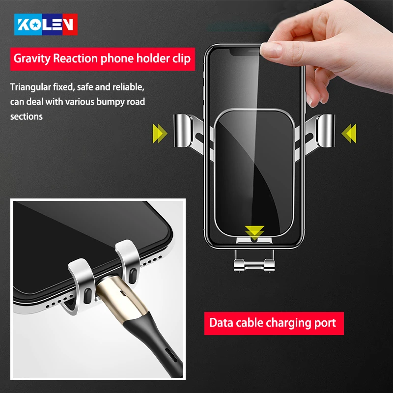 Phone Holder Mobile phone holder GPS holder For Volkswagen Tiguan 2010-Car Mobile Phone Holder Smart phone Car GPS Air Vent Outlet Bracket Snap-type Navigation Stand