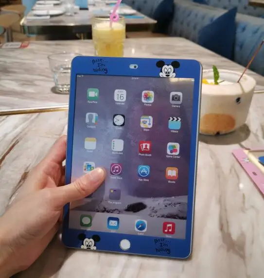 Tempered Glass for Apple IPad Mini 4 Screen Protector for Ipad Mini 5 Tablet Cartoon Guard Screen Protective Film - Цвет: Серебристый