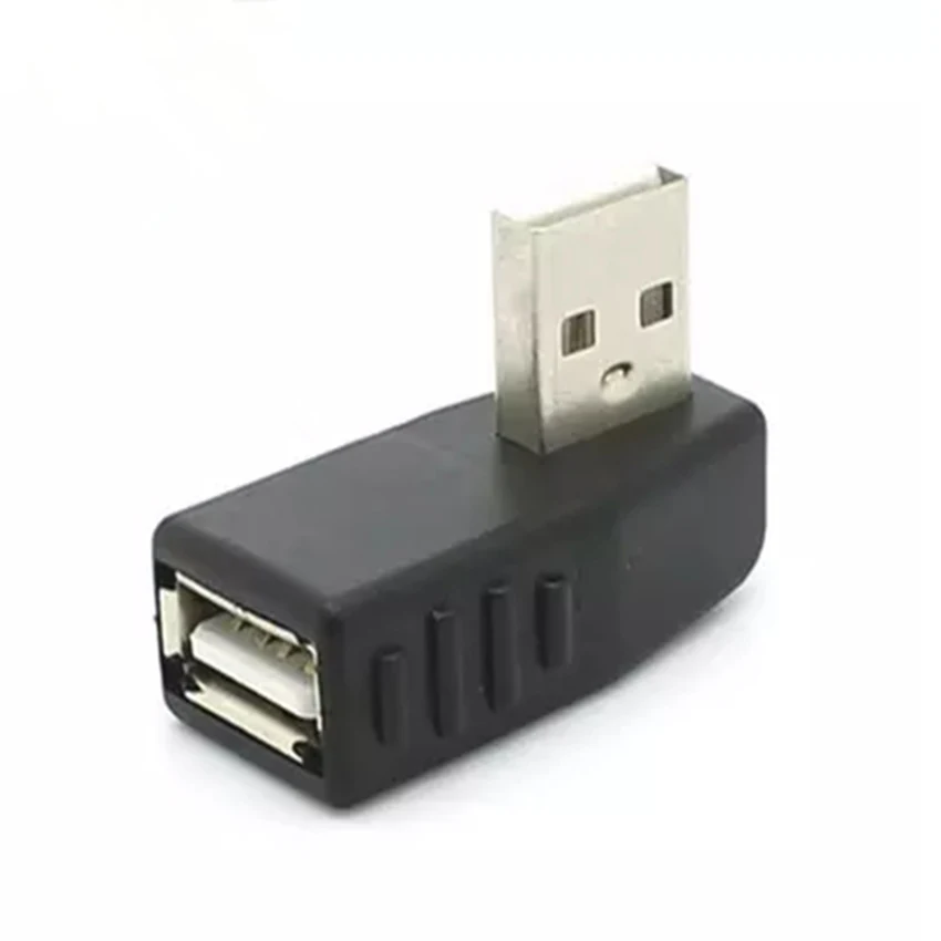 Портативный адаптер с левым углом 90 градусов USB 2 0 A папа-Мама правый угловой