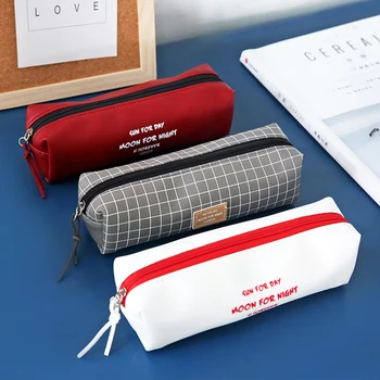 

Square Pencil Case Large Capacity Pencil Case with Zipper Storage Bag Pencil Pouch 1PCS