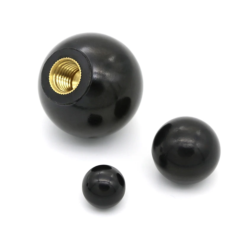 

Black Plastic M4/M5/M6 Thread Ball Shaped Head Clamping Nuts Knobs 1PCS