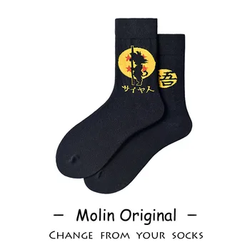 

Women Socks Dragon Ball Sock Woman Standard Black Unisex High Funny Cotton Novelty Ladies Sox Spring Female Trendy Calcetines