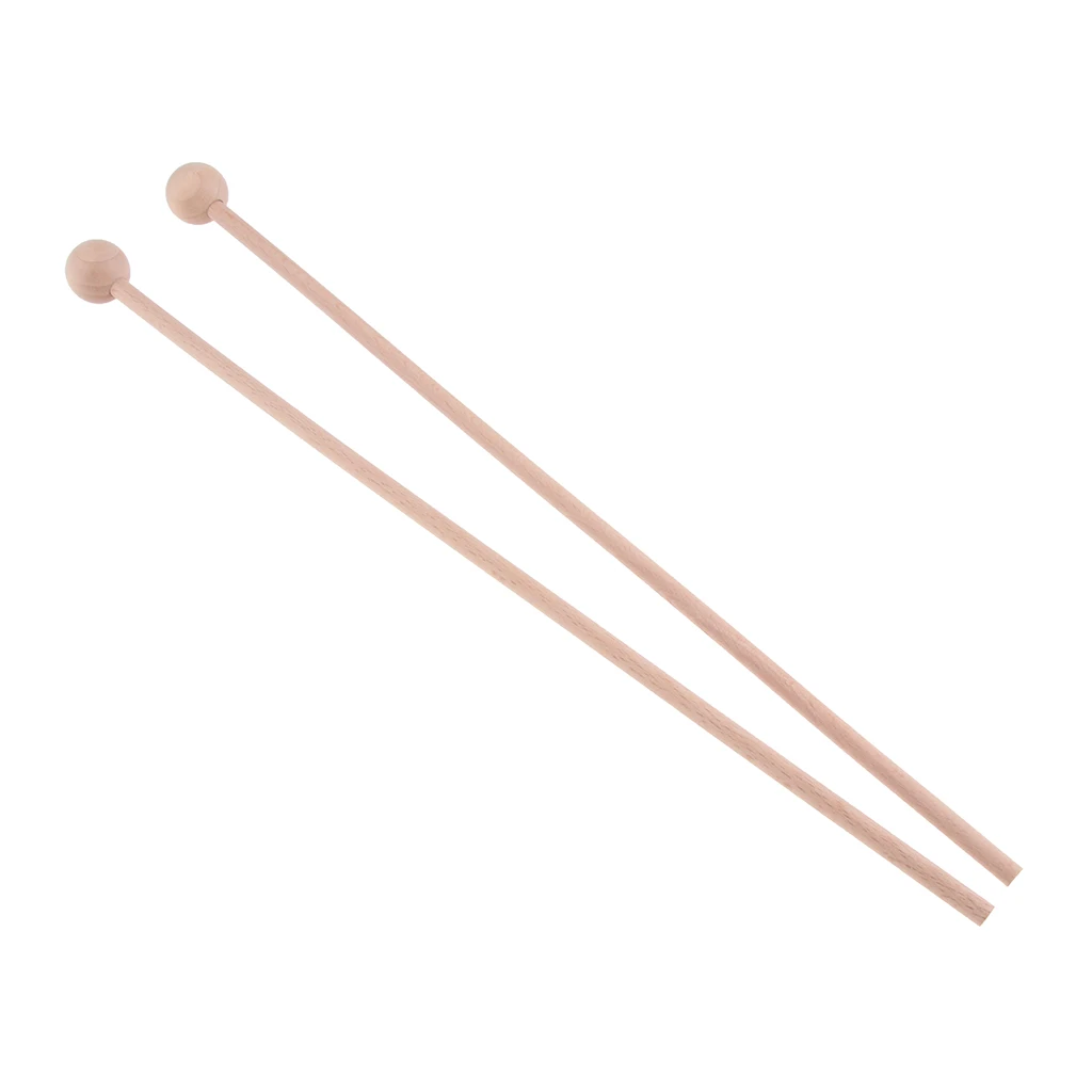 Pack of 2 Wooden Tongue Drum Stick Mallets Wood Percussion Sticks Hammer Drumsticks Percussion Instrument Accessories
