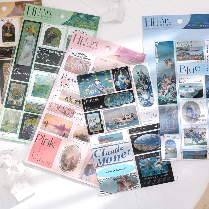 2 Pcs Van Gogh Claude Monet Stickers Set Scrapbooking Stickers For Planner Diy Crafts Scrapbooking Embelishment Diary Assorted Stickers Aliexpress 2 Pcs Van Gogh Claude Monet Stickers Set Scrapbooking Stickers For Planner Diy Crafts Scrapbooking Embelishment Diary Assorted Stickers Aliexpress