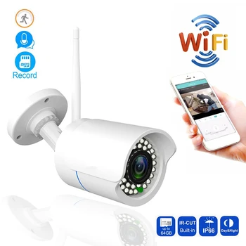 

720P/1080P Wireless IP Camera Waterproof Bullet Security Outdoor CCTV Camera Night Vision P2P Network Camera Video Surveillance