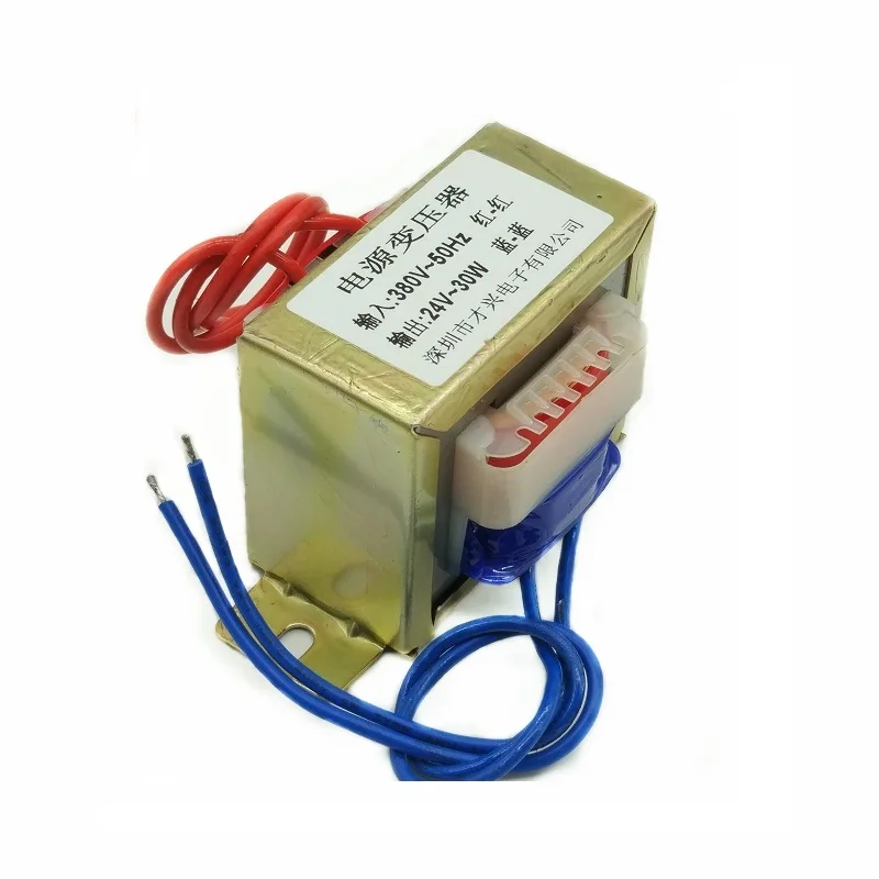 

EI66-30W Power Transformer DB-30VA 380V to 24V 1.25A AC 24V Power Frequency Isolation