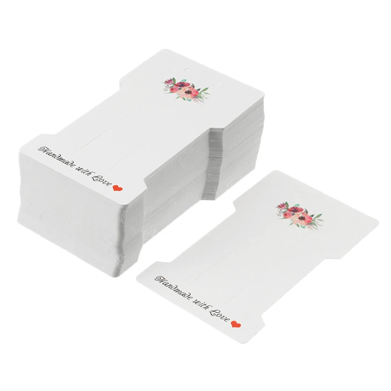 100pcs/set Kraft Handmade Jewelry Cards Necklace Earrings Hairpin Packaging Display 11.5x6.6cm | Украшения и аксессуары