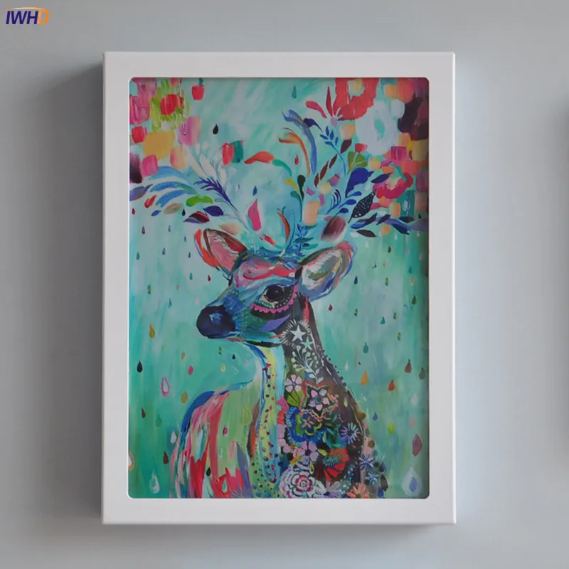 Arts Colorful Deer LED Wall Light Nordic Modern Acrylic Wandlamp Sconce Fixture For Bedroom Kid`s Room Applique Murale Luminaire (5)