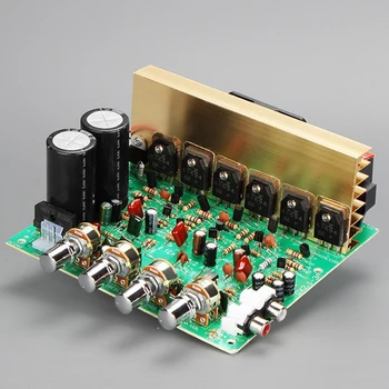

240W 2.1 Channel Audio Stereo Amplifier Board For Sanken tube High Power Subwoofer Amplifier 2*15000uf/40v Home Theater AMP