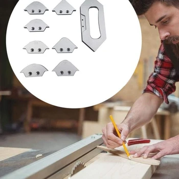 

Profile R Corner Radius Trimming Tool Templates Table Bit Router Set Chamfer Anti-Rust Quick-Jig Woodworking Tool Aluminium Allo
