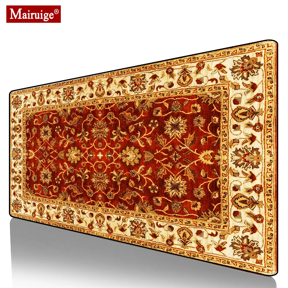 

Vintage Persian Rug Mouse Pad XXL Gamer Desk Mat Large Moroccan Carpet Gaming MousePad 90x40cm/80x30cm for Laptop Table Pads