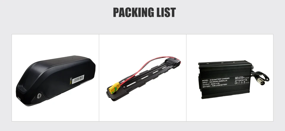 Best Pasion e Bike Battery Pack 52V Electric Bike Battery Kit 52V 17.5AH Li Ion Battery For Electric Bicycle Wheel Motor Kit 8