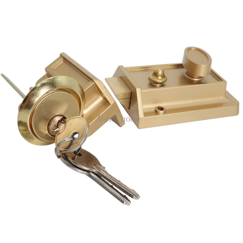 

External iron lock Security lock Multiple safety lock Wood lock gold lock Aluminum alloy lock Apartment door lock Lock pick set