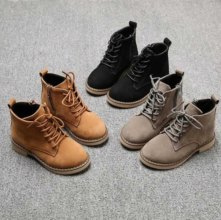 

New Autumn Winter Kids Snow Boots Children's Ankle Winter Girl Boots Unisex PU Leather Shoes For kids Snow Shoes