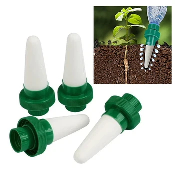 

4Pcs Plant Waterer Self Plant Watering Devices For Potted Flower Drip Irrigation Watering Sprinkler Shower Head Garden Tools