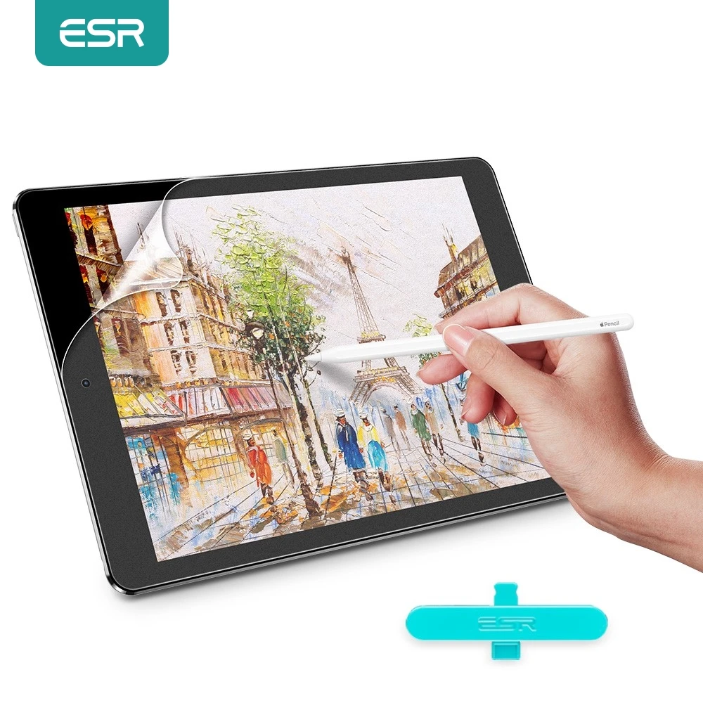 ESR бумажная Защитная пленка для экрана iPad Pro 9 7/10 5/11/12.9 2018 2020 Mini 5/4 7th 6th Air 3 2 1 мягкая