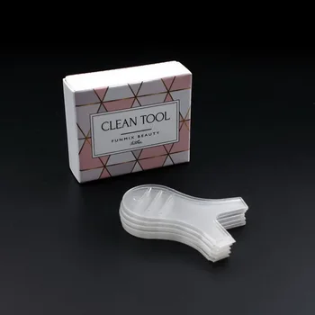 

by dhl 500boxes 5pcs Y Shape 2 different Cleaning Heads Plastic Soft Brush Mini Disposable Eyelash Clean Up Brush new