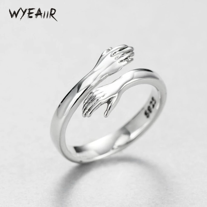 Женские кольца WYEAIIR Простые открытые с изменяемым размером необычные из
