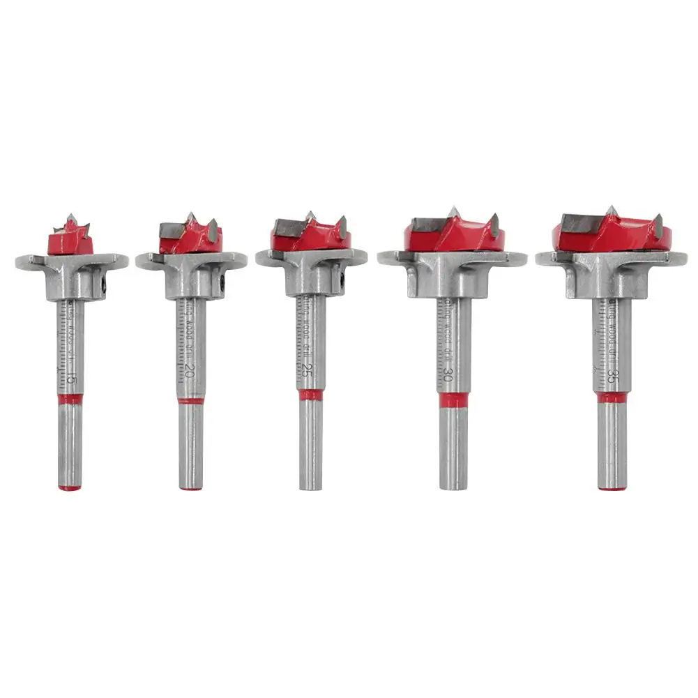 

Woodworking Drill Bit Self-Centering Hole Sawing Machine Woodworking Tool Set 15MM 20MM 25MM30MM 35MM