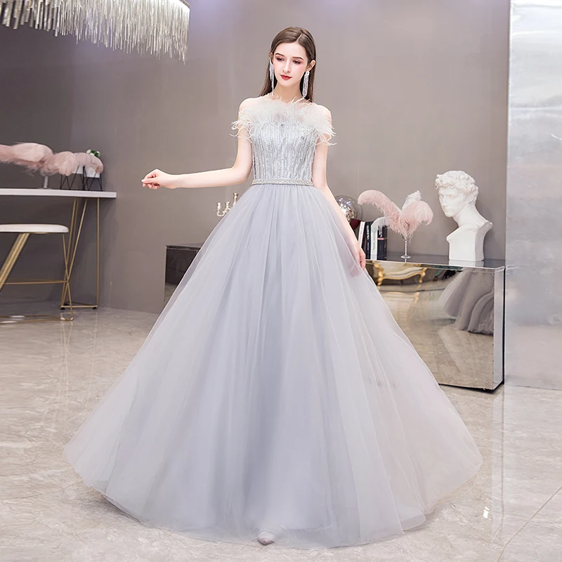 SSYFashion, новинка, высокое качество, Красное длинное вечернее платье, роскошные перья, блестки, бисер, без рукавов, для выпускного вечера, вечерние платья, Vestido De Noche
