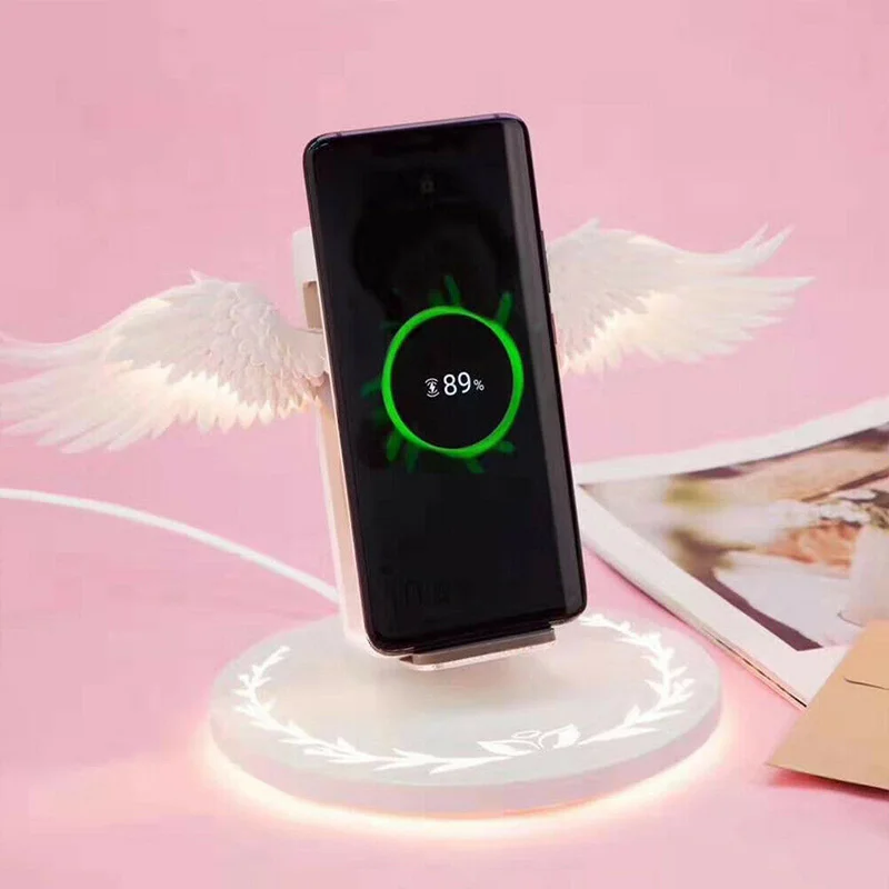 

'The Best' QI Wireless Charger Holder Fast Charging Dock Compatible for iPhone Huawei 889