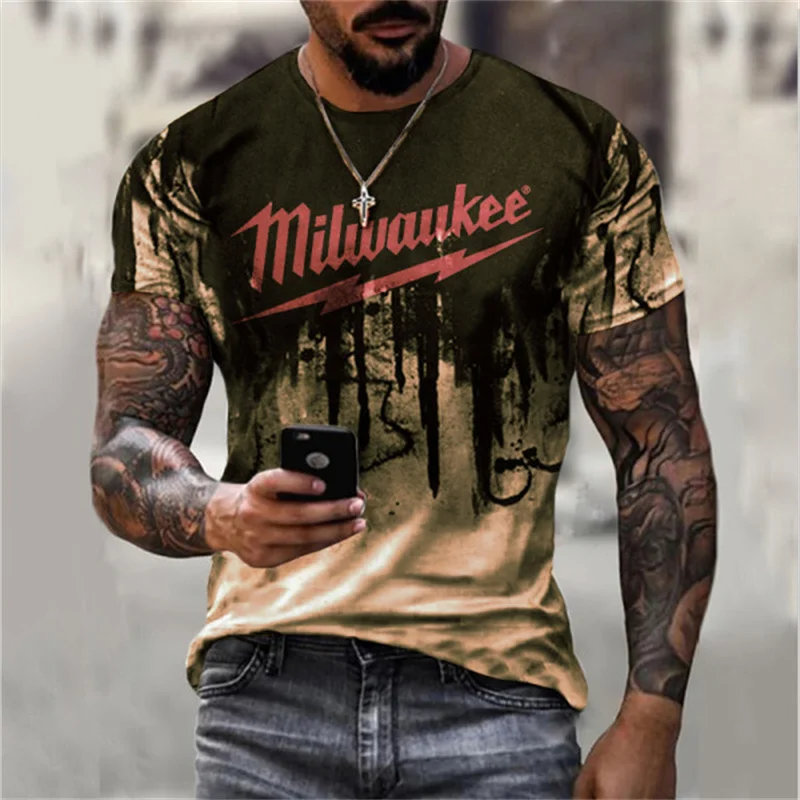 3D Triumph Motorcycle Print T-shirt Oversize Tshirt Unisex Round Neck Summer Men's Clothing Short Sleeves Cool Male Tops Tees